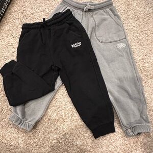 Designer- ZARA Kids Black and Gray Jogger Pants- Bundle!